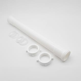 Sioux Chief 230-460616125 Extension Tube, 1-1/2 in OD x 16 in L, Double Slip Joint Connection, Polypropylene, White, Import