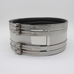 Tyler Pipe 006299 Pipe Coupling, 8 in Nominal, No-Hub End Style, Cast Iron