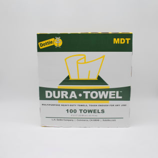 DOTTIE MDT DURA-TOWEL HEAVY-DUTY REUSABLE AND DISPOSABLE TOWELS [100 TOWELS PER BOX]