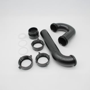 Sioux Chief 230-0316101 P-Trap With Threaded Adapter, 1-1/2 in, Black, Polypropylene, Import