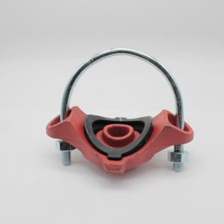 Gruvlok® 0390171239 FIG 7045 Clamp-T Branch Outlet, 4 x 3/4 in Nominal, FNPT Connection, Ductile Iron Clamp, Rust Inhibiting Painted, Domestic