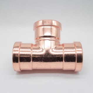 Streamline® PRS™ PF 40152 Large Tee, 3 in Nominal, Press End Style, Wrought Copper
