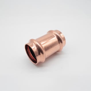 Streamline® PRS™ PF 01908 Small Diameter Coupling, 1-1/2 in Nominal, Press End Style, Wrought Copper