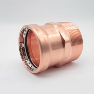 Streamline® PRS™ PF 01199 Large Adapter, 3 in Nominal, Press x MNPT End Style, Wrought Copper