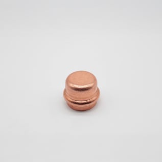 Streamline® PRS™ PF 07011 Small Tube Cap, 1 in Nominal, Press End Style, Wrought Copper