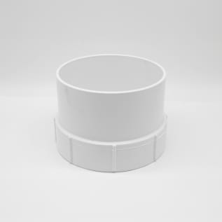 6" PVC SOLV WELD SEWER FIPT X HUB CLEANOUT ADAPTER P1406 227-0006
