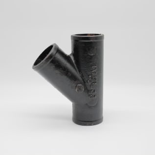 Tyler Pipe 008217 Pipe Wye-Branch, Fitting/Connector: Wye, 2 in Nominal, No-Hub End Style, Cast Iron