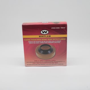 WHITLAM® FLEX-O-SEAL FOS1SJ Jumbo Flanged Wax Ring With Extra Long Flange, For Use With 3 and 4 in Drains, Brown
