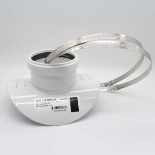 8"X4" PVC SEWER SADDLE TEE W/ PROTRUSION W/ 2- #152 SS STRAPS 136-0084CR