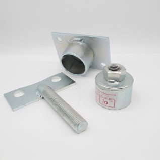10" S8910 ADJUSTABLE FLANGE PIPE SUPPORT (SOLD PER EACH, NOT PER PAIR)
