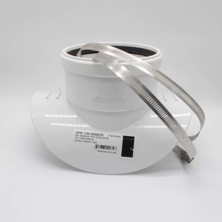 8"X6" PVC SEWER SADDLE TEE W/ PROTRUSION W/ 2- #152 SS STRAPS 136-0086CR