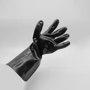 14" GAUNTLET BLACK PVC GLOVES D8630-14 2134 510227