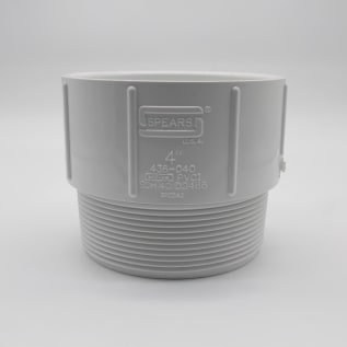 4" S40 PVC SXM ADAPTER 436-040