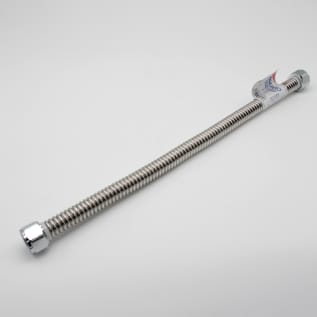 Aquaflo® WCS-118-PP Water Heater Connector, FNPT 3/4 in Inlet, FNPT 3/4 in Outlet, Corrugated Stainless Steel