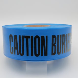 3"X1000' BLUE NON-DETECTABLE TAPE WATER LINE BELOW