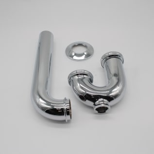 McGuire™ 8912C Classic Adjustable P-Trap With Cleanout Plug, 1-1/2 in Inlet x 1-1/2 in Outlet, Cast Brass, Domestic