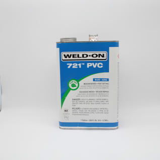Weld-On® 721™ 10160 High Strength Low VOC Medium Body Solvent Cement, 1 gal Container, Blue