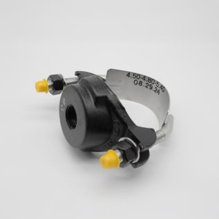 Romac® 282-048042 101S Service Saddle, 4 in Nominal, Thread Connection, Ductile Iron Clamp, Shop Coated, Domestic