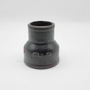 Tyler Pipe 009672 Short Pipe Reducer, 3 x 2 in Nominal, No-Hub End Style, Cast Iron