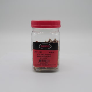 PASCO 1503-P 1-1/2" NO 12 PHILLIPS BRS WOOD SCREW (F33-301)