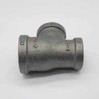 3/4"X1/2"X1/2" BLK MI TEE