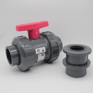 SPEARS 2339-020 2" TRUE UNION PVC BALL VLV WITH THREAD & SLIP END