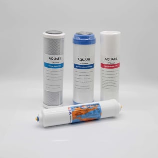 NUGEN F-PACK-5 STAGE W/FIT 5-STAGE RO FILTER PACK WITH 3/8" JOHN GUEST FITTINGS FOR INLINE CARBON FILTER (PACK CONSISTS OF 5-MICRON PRE-FILTER/ GAC CA