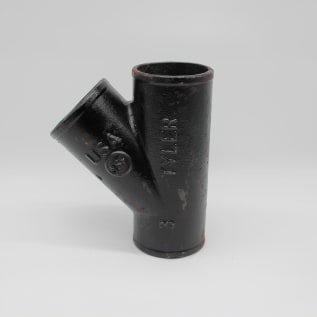 Tyler Pipe 008231 Pipe Wye-Branch, Fitting/Connector: Wye, 3 in Nominal, No-Hub End Style, Cast Iron