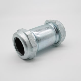 LEGEND 303-106 Long Pattern Coupling, Steel, 1-1/4 in Nominal, IPS Compression End Style, Galvanized, Import