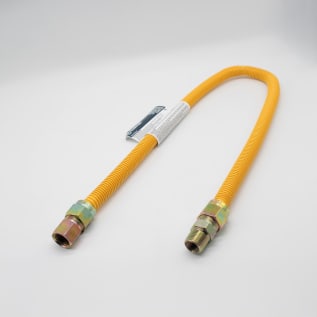 BrassCraft® ProCoat® CSSC54-36 Gas Connector, 1/2 in, FNPT Straight x MNPT Straight, 36 in L, 304L Stainless Steel, Domestic