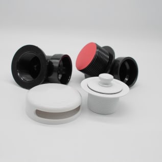 Watco® 901-PP-ABS-WH Innovator® 901 Solvent Weld Bath Waste Half Kit, STD ABS, White