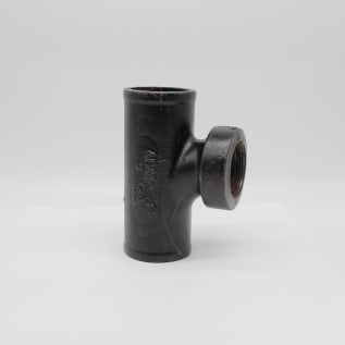 Tyler Pipe 007999 Tapped Sanitary Tee, 2 x 2 x 1-1/2 in Nominal, No-Hub End Style, Cast Iron