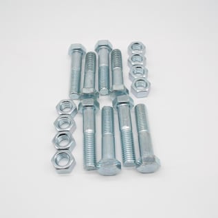 4" FLG BOLT & NUT SET ZINC CONSISTING OF 8 EA 5/8"X3" BOLT W/ HEX NUT (BOXED) LESS GASKET