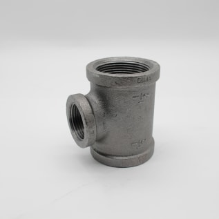 1-1/2"X1-1/2"X1" BLK MI TEE