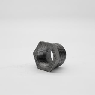1"X3/4" BLK MI HEX HD BUSHING