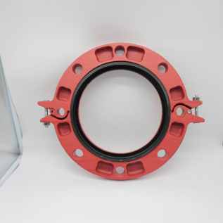 Gruvlok® 0390201226 FIG 7012 Pipe Flange, 8 in Nominal, Ductile Iron, Grooved Connection, Domestic