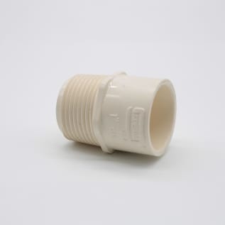 1" CPVC CTS SXM ADAPTER (PLASTIC) ***NOT FOR USE IN HOT WATER APPLICATIONS - CAN CAUSE LEAKS***