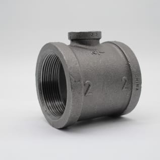 2"X2"X1/2" BLK MI TEE