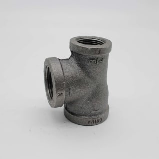 1"X3/4"X1" BLK MI TEE