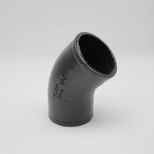 Tyler Pipe 007340 DWV Pipe Bend, 3 in Nominal, No-Hub End Style, Cast Iron