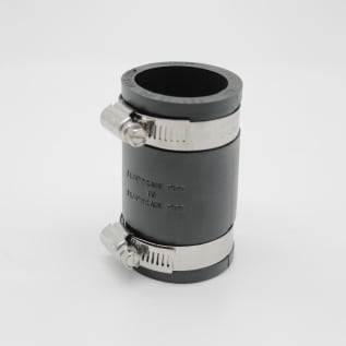 Fernco® 1056-125 Flexible Pipe Coupling, 1-1/4 in Nominal, Plastic End Style, PVC, Domestic