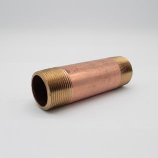 1-1/4"X5" BRASS NIPPLE