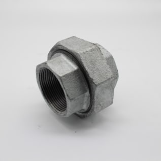 1-1/2" 150 LB GAL MI UNION WITH BRS SEAT