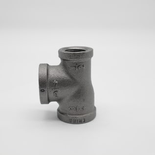 3/4"X1/2"X3/4" BLK MI TEE