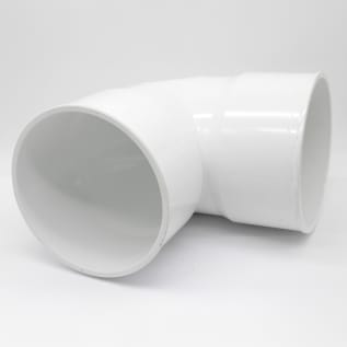 6" PVC SOLV WELD SEWER HXH SHORT TURN 90 P206 223-0006