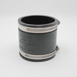 Fernco® 1056-33 Flexible Pipe Coupling, 3 in Nominal, Cast Iron/Plastic End Style, PVC, Domestic