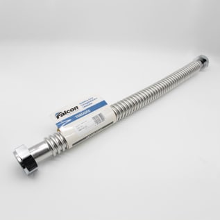 Falcon Stainless SWC11424 Flexible Softener/Boiler Connector, FNPT 1-1/4 in Inlet, FNPT 1-1/4 in Outlet, Stainless Steel, Import