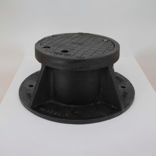 Olympic 14-6223SET M1018 Frame With Regular Locking Cover, 17 in OD x 11-1/2 in ID x 6-1/2 in H, Cast Iron