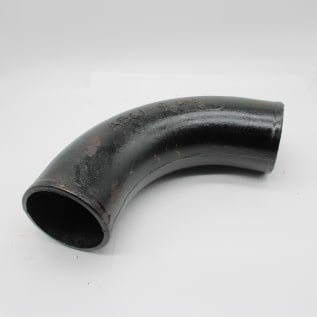 Tyler Pipe 007128 Short Sweep DWV Pipe Bend, 3 in Nominal, No-Hub End Style, Cast Iron