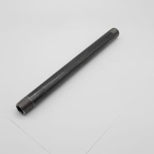 1/2"X10" BLK STEEL NIPPLE